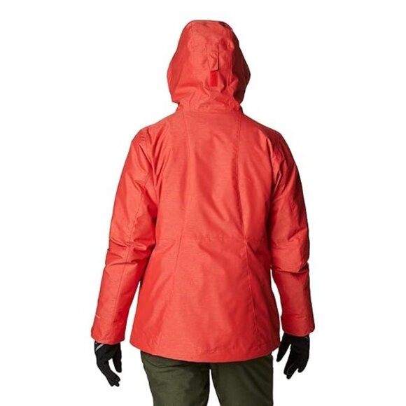 COLUMBIA Women's Whirlibird IV Interchange Winter Jacket Size M In Orange - Picture 3 of 10